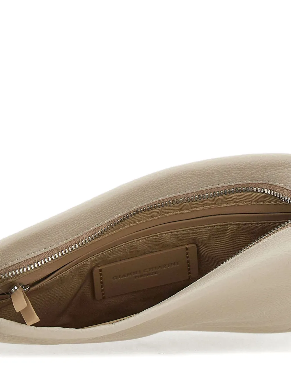 GIANNI CHIARINI chain-strap leather crossbody bag Beige