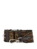 GIANNI CHIARINI braided shoulder strap - Brown