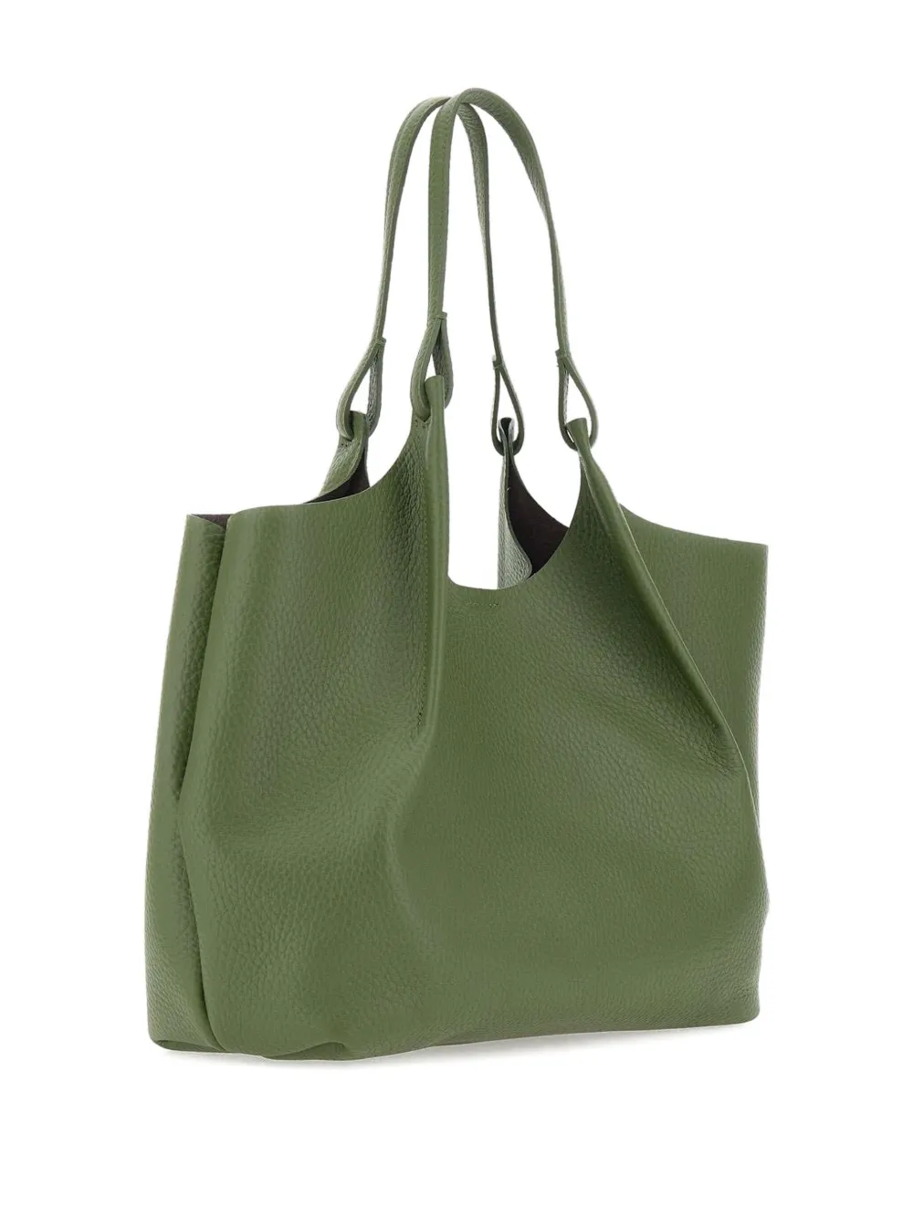 GIANNI CHIARINI Leren shopper Groen