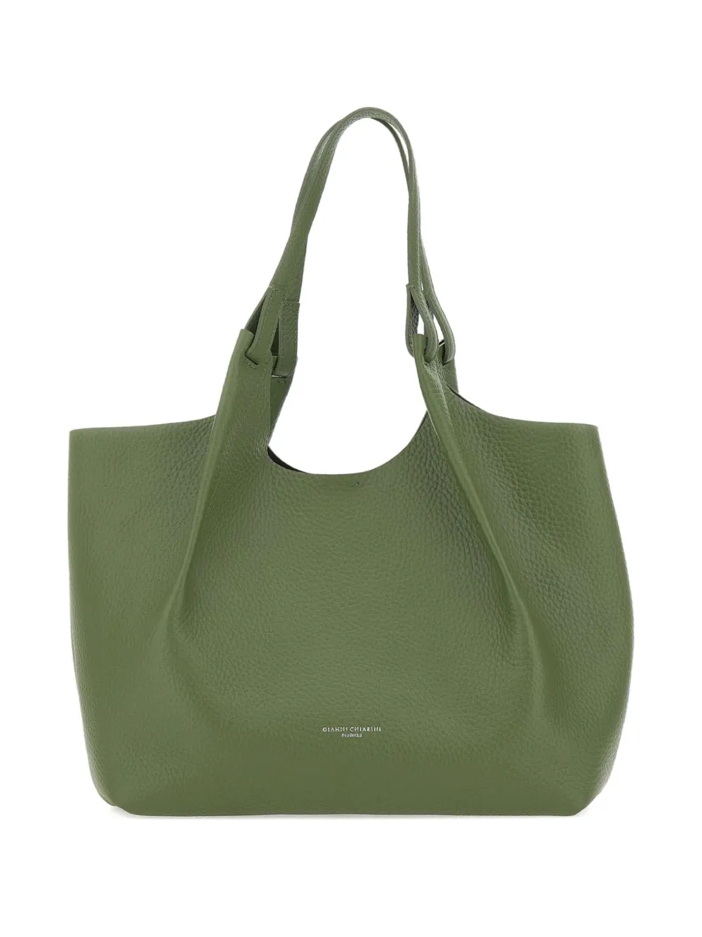 GIANNI CHIARINI Leren shopper Groen