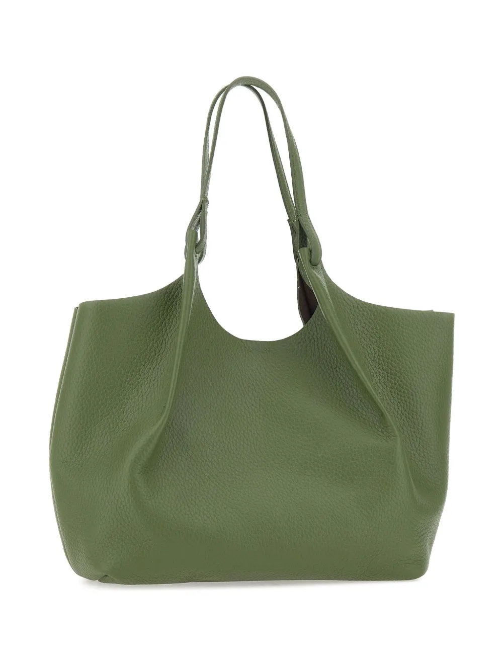 GIANNI CHIARINI Leren shopper Groen