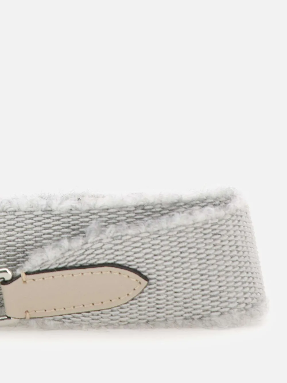 GIANNI CHIARINI Schouderband met leren afwerking Grijs