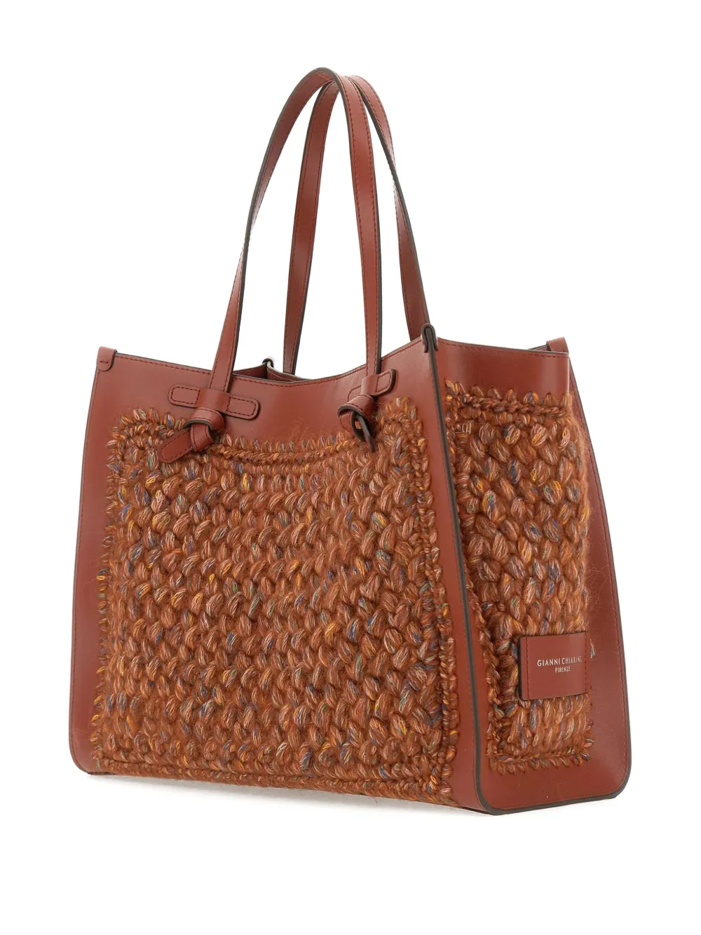 GIANNI CHIARINI Miss Marcella gevlochten shopper Bruin