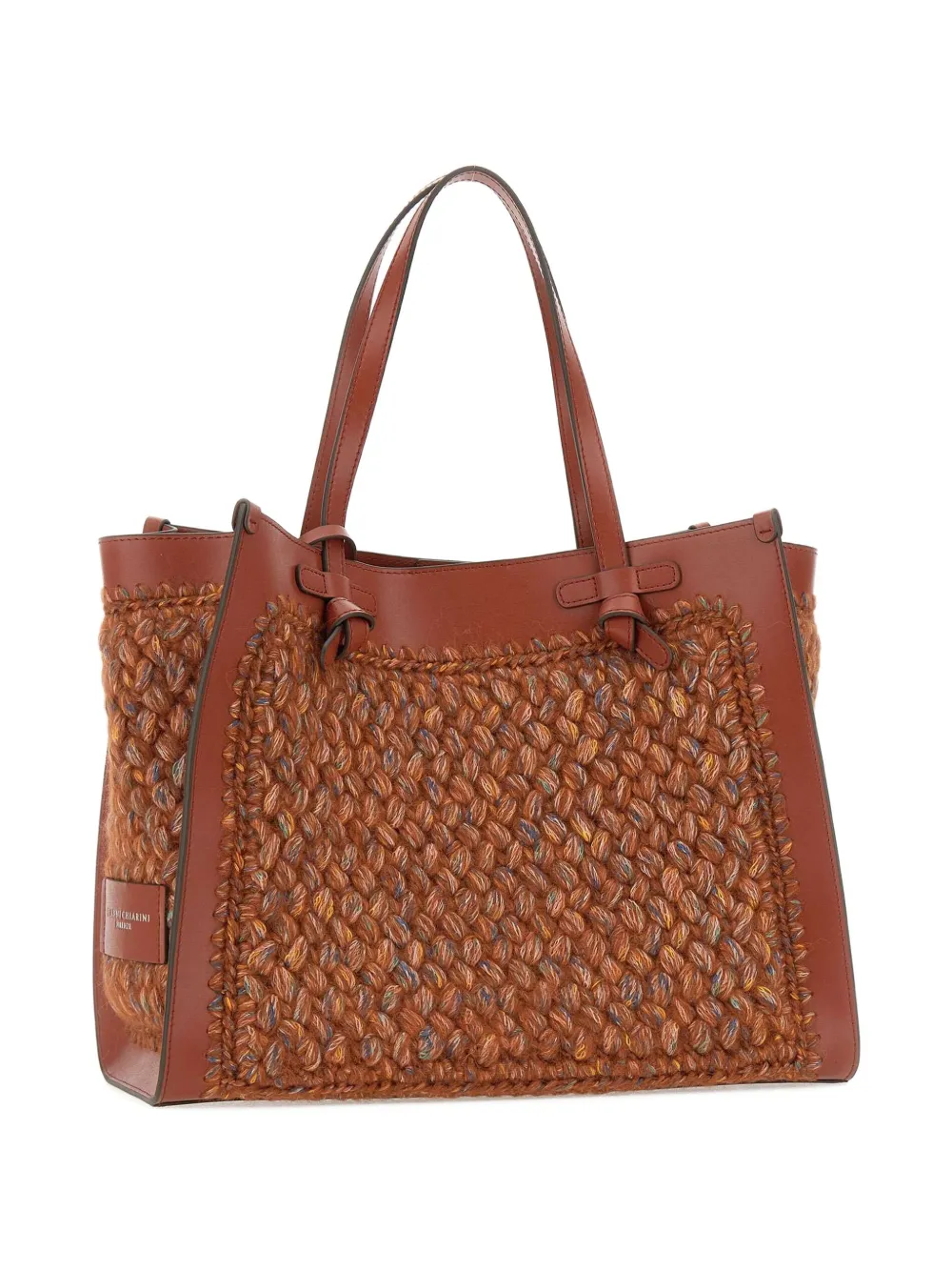 GIANNI CHIARINI Miss Marcella gevlochten shopper Bruin
