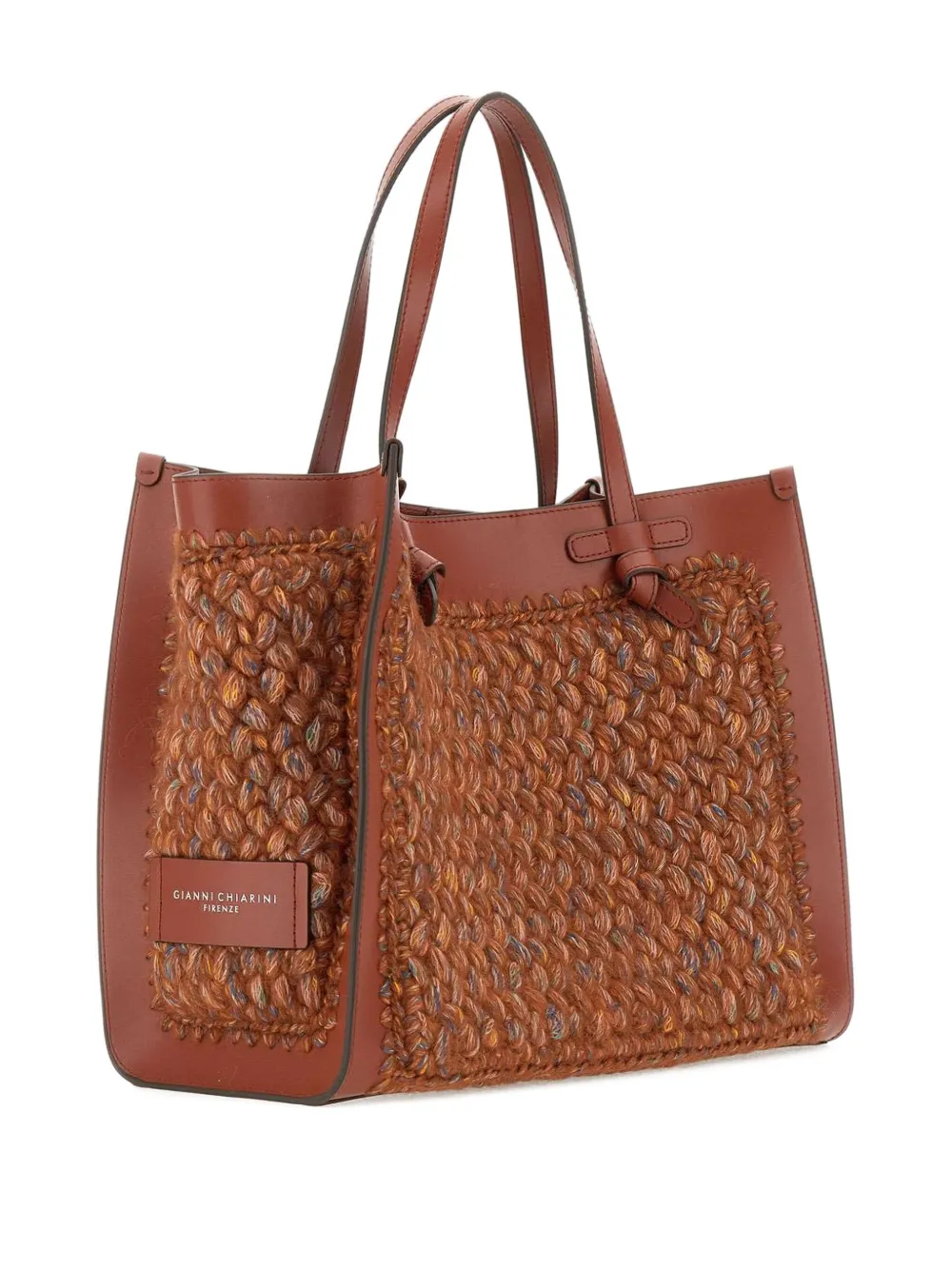 GIANNI CHIARINI Miss Marcella gevlochten shopper Bruin