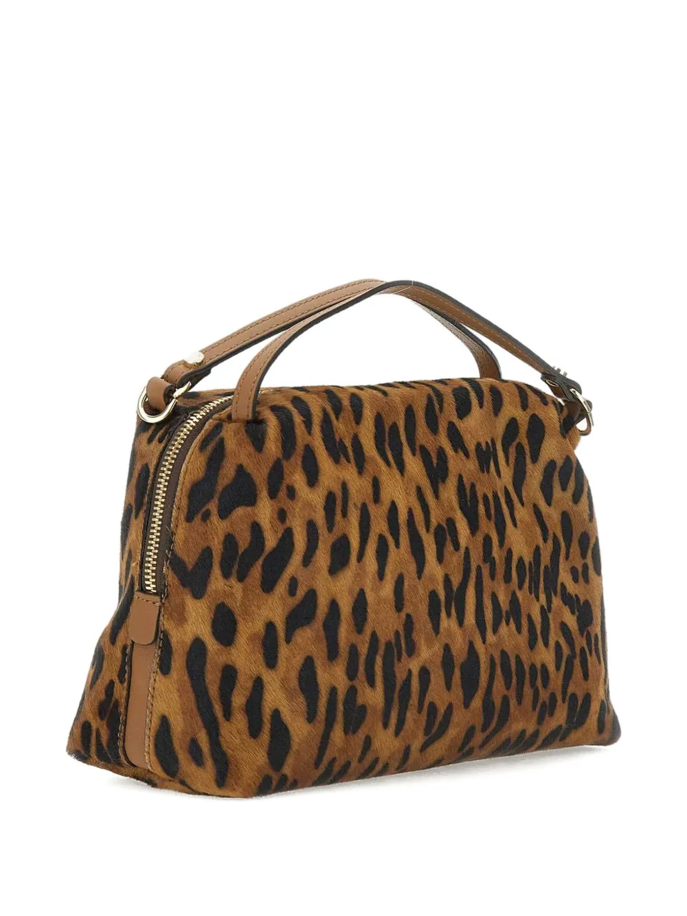 GIANNI CHIARINI Shopper met luipaardprint Bruin