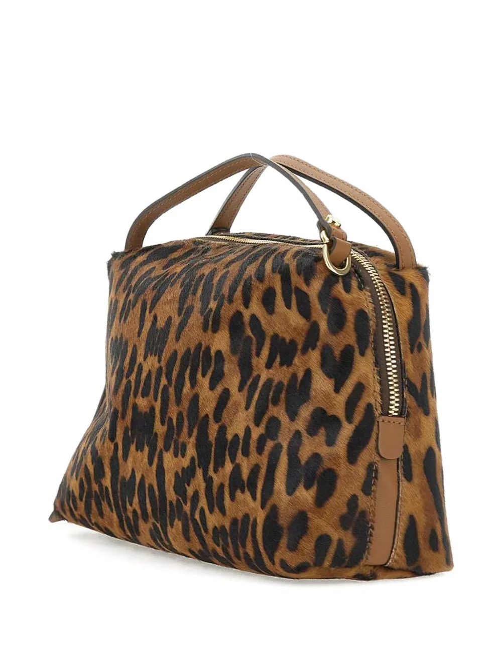 GIANNI CHIARINI Shopper met luipaardprint Bruin