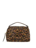 GIANNI CHIARINI leopard-print tote bag - Brown