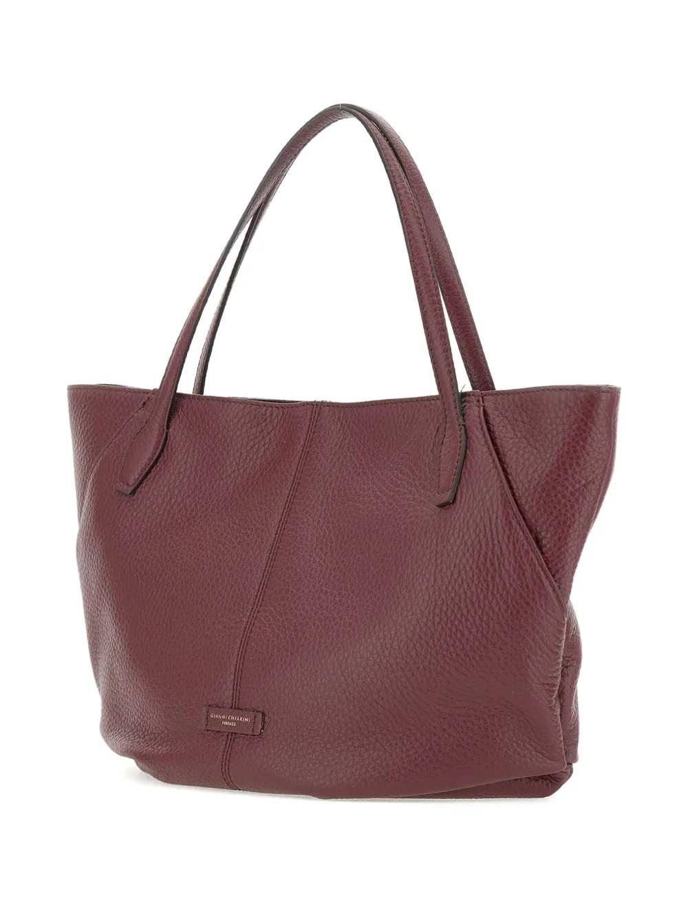 GIANNI CHIARINI Leren shopper Paars