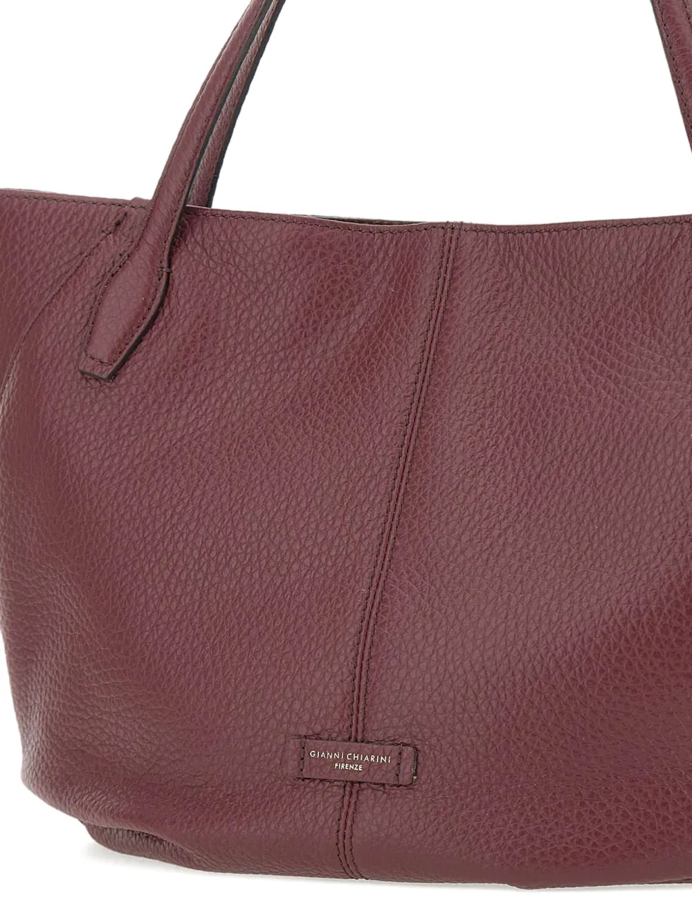 GIANNI CHIARINI Leren shopper Paars