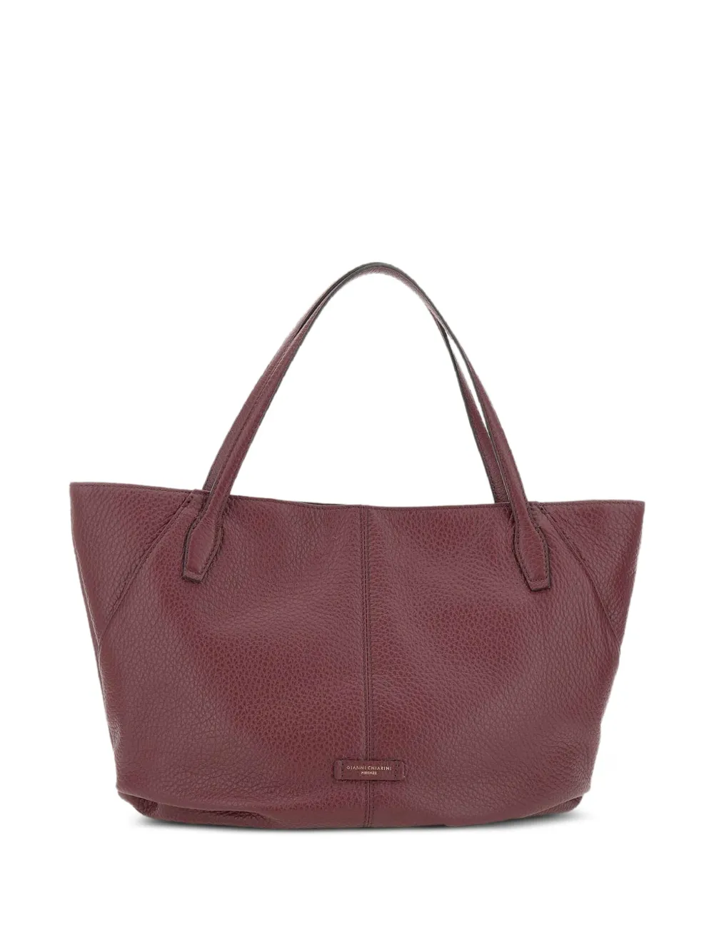 GIANNI CHIARINI Leren shopper Paars