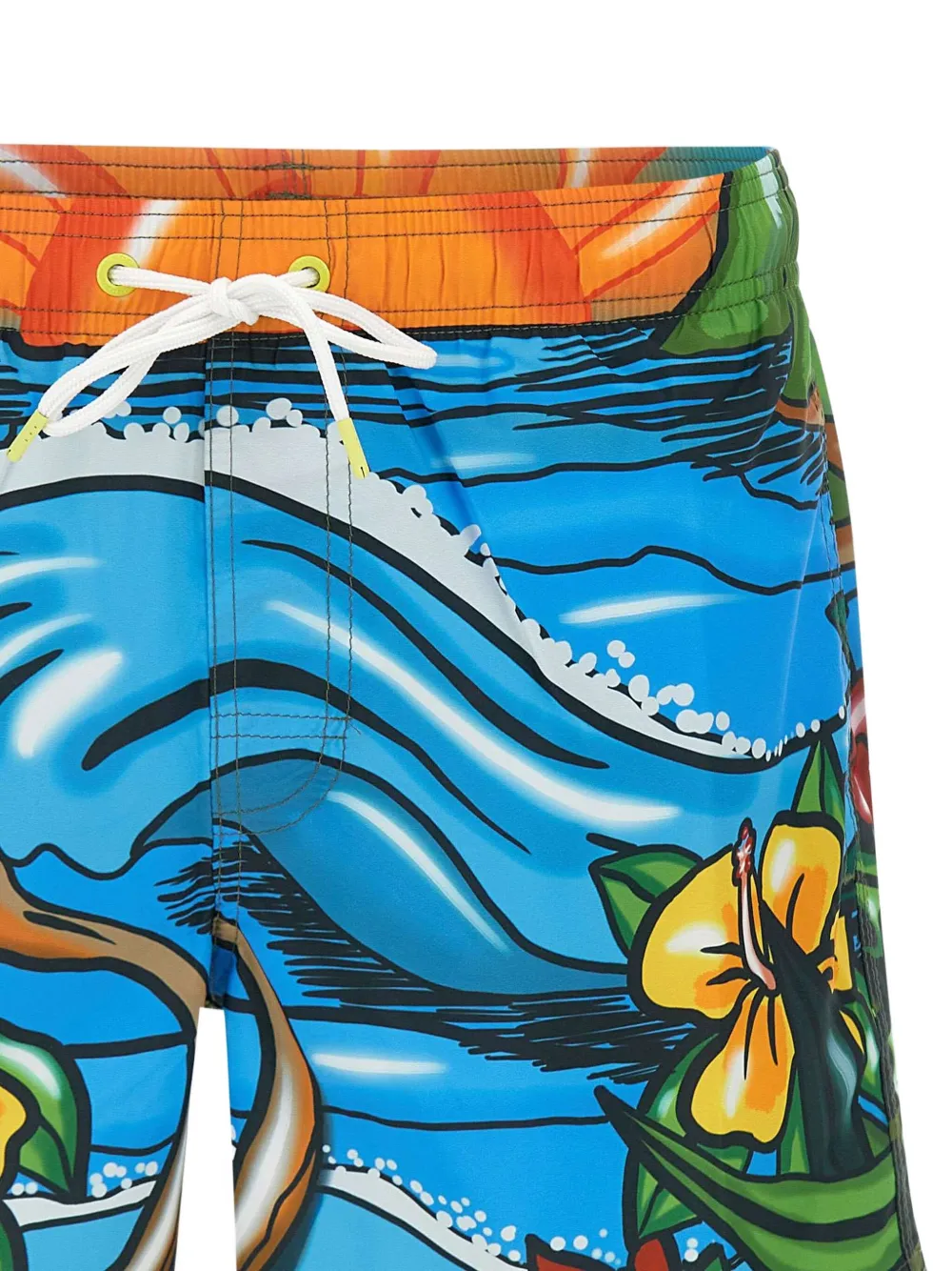 Sundek Zwembroek met print Blauw