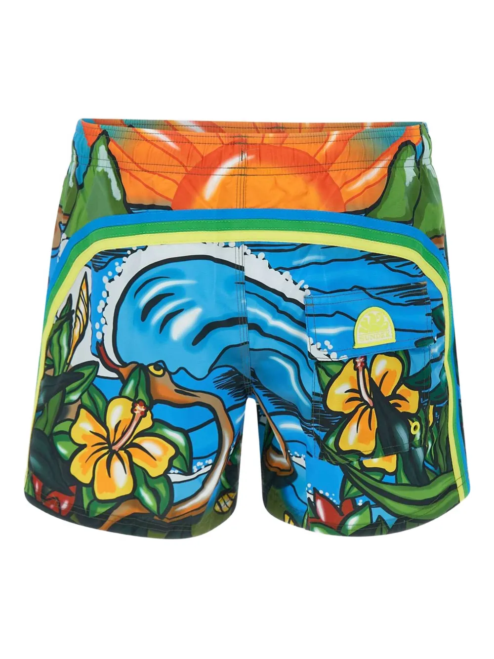 Sundek illustration-print swim shorts | Swim & Board Shorts | Image 2
