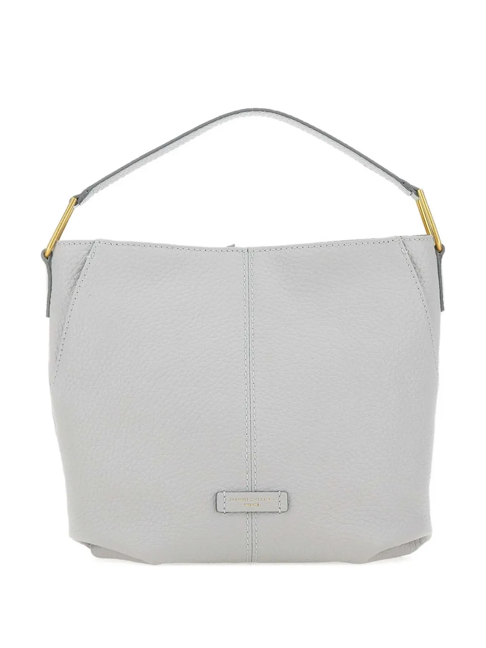GIANNI CHIARINI Leren schoudertas met handgreep Wit
