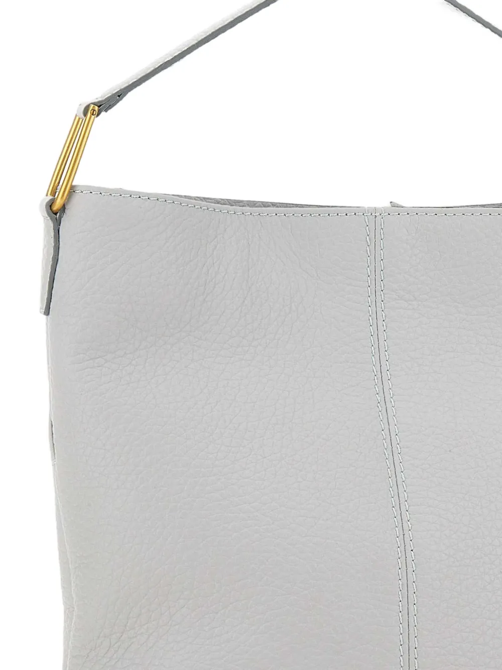 GIANNI CHIARINI Leren schoudertas met handgreep Wit