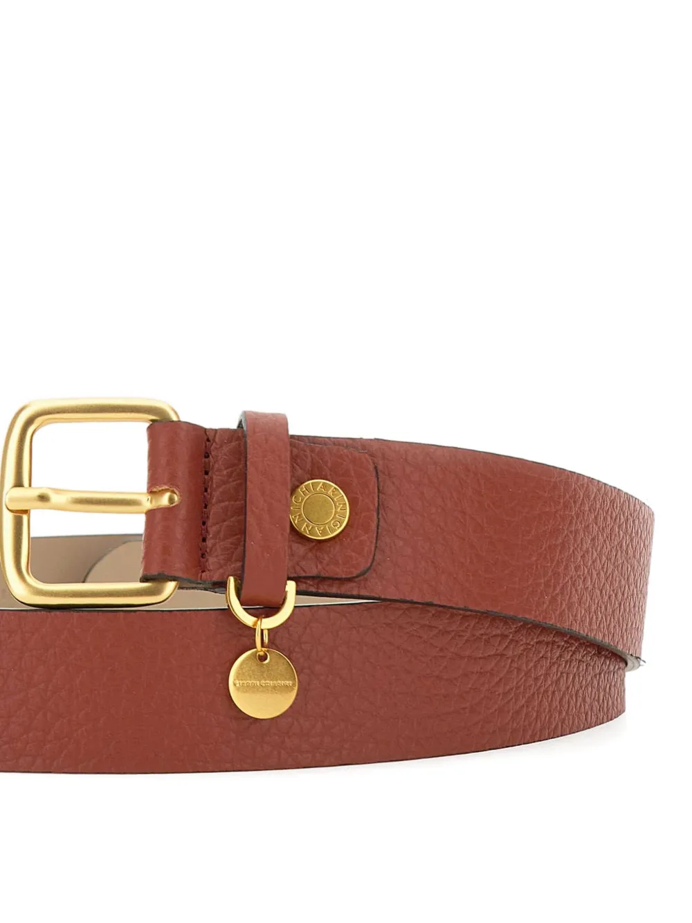 GIANNI CHIARINI Leren gespriem Bruin