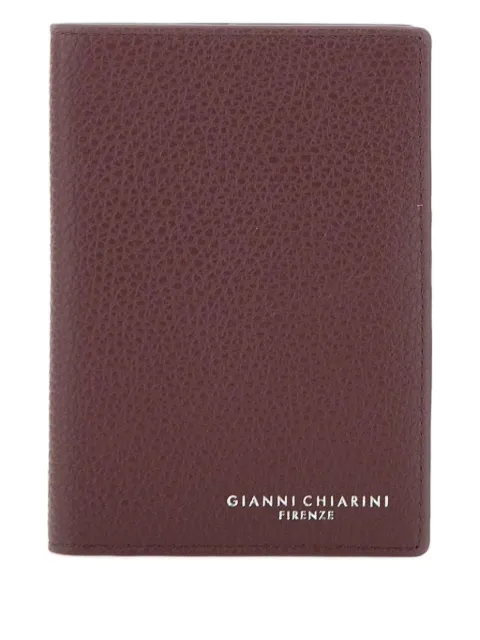 GIANNI CHIARINI textured-leather passport holder
