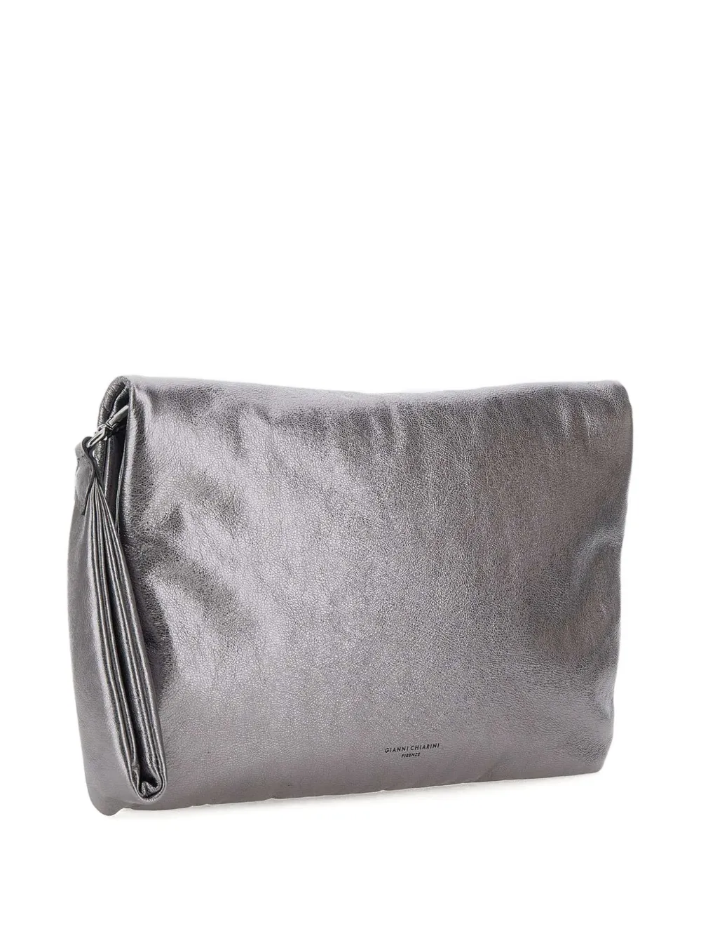 GIANNI CHIARINI Metallic clutch Zilver
