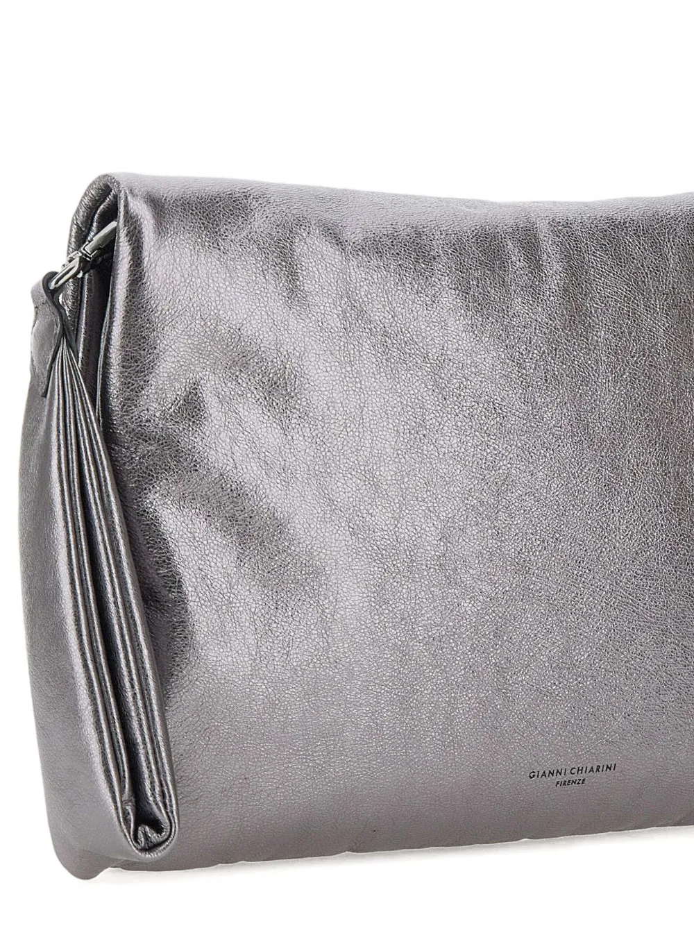 GIANNI CHIARINI Metallic clutch Zilver