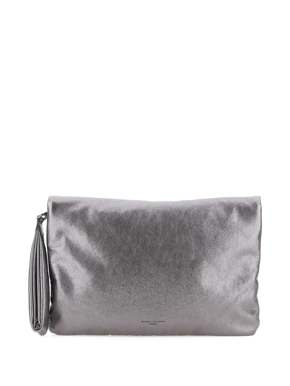 GIANNI CHIARINI Metallic clutch Zilver
