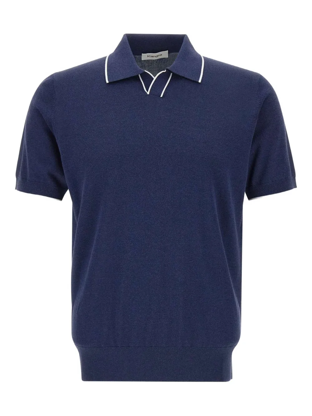 Kangra contrast-piping T-shirt | Blue | Image 1