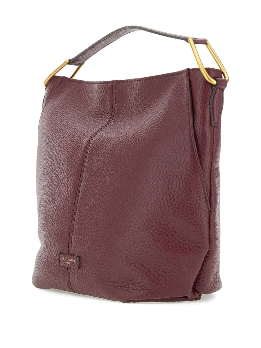 GIANNI CHIARINI Leren shopper Paars