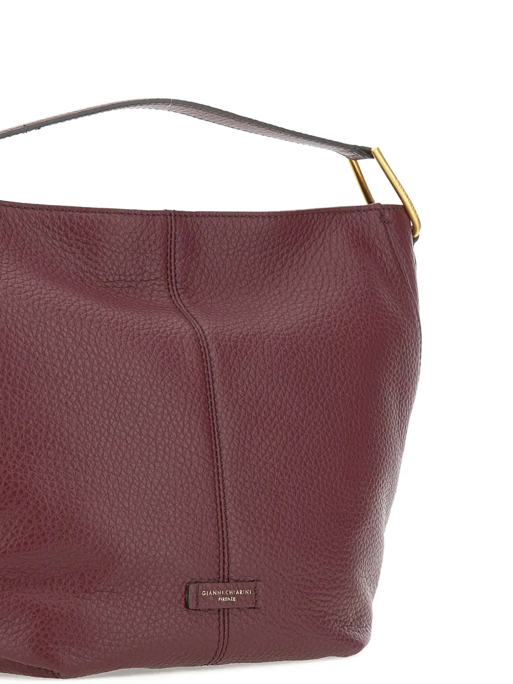 GIANNI CHIARINI Leren shopper Paars