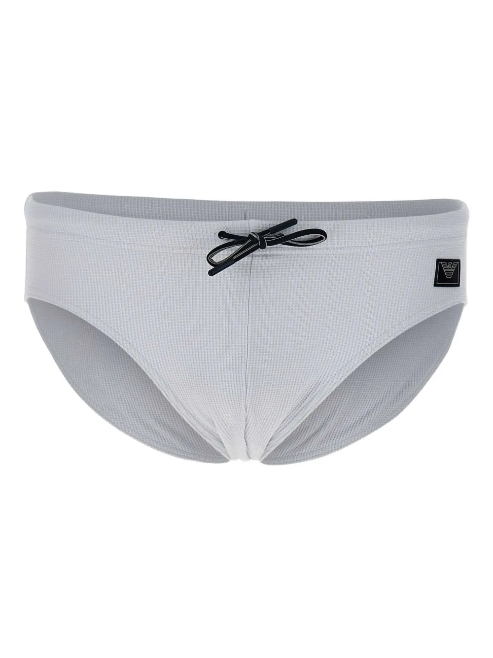 Emporio Armani Fijngeribbelde zwembroek Wit