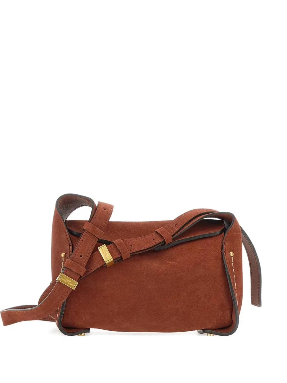 GIANNI CHIARINI suede shoulder bag Rood