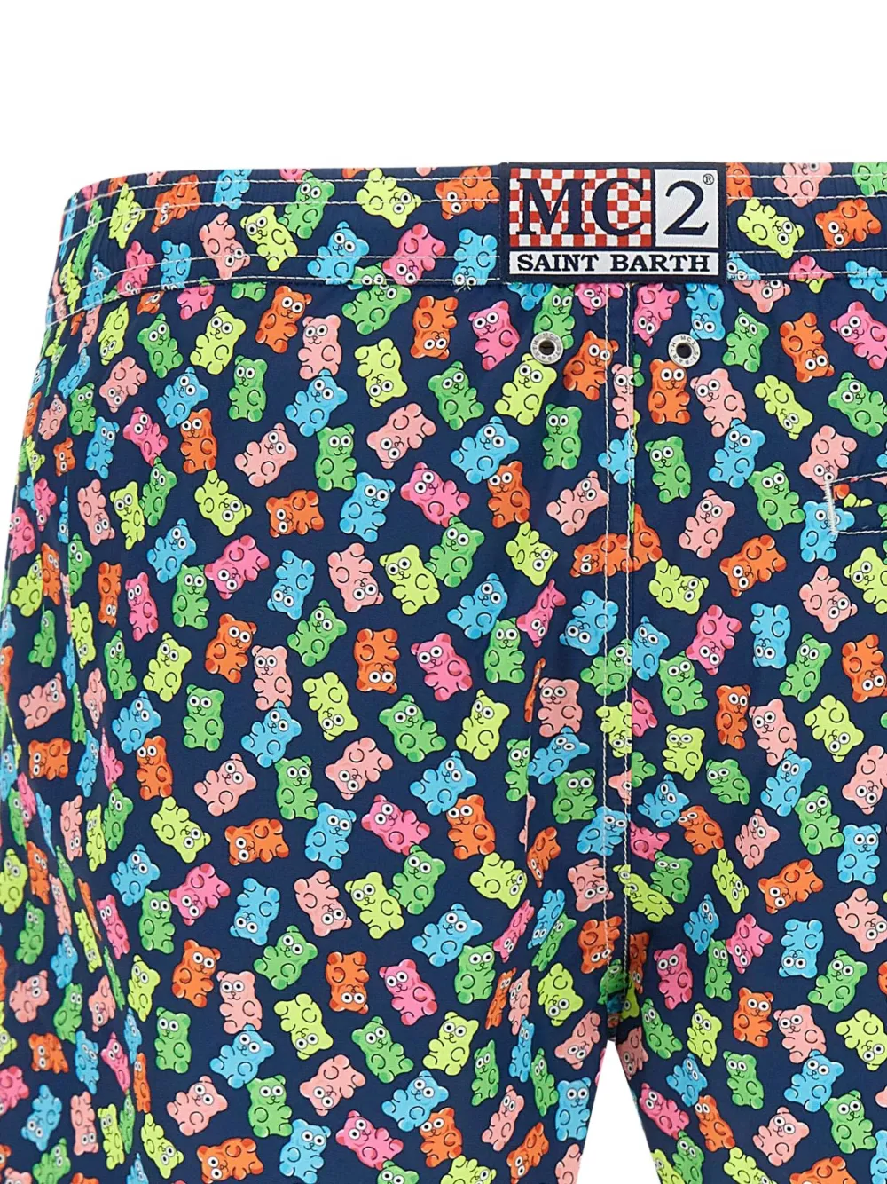 MC2 Saint Barth Lightning zwembroek met beerprint 03608H61 MULTICOLOUR