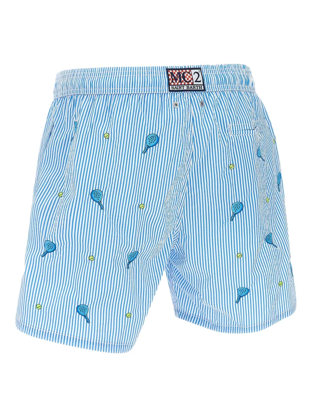 MC2 Saint Barth Gustavia striped swim shorts Blauw