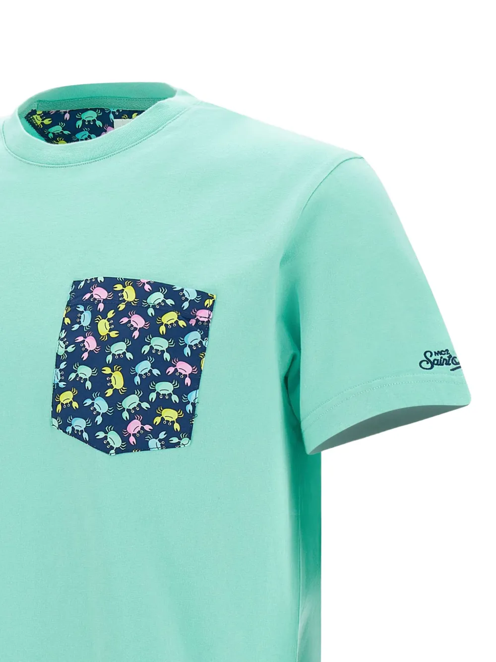 MC2 Saint Barth pocket-detail graphic T-shirt Groen
