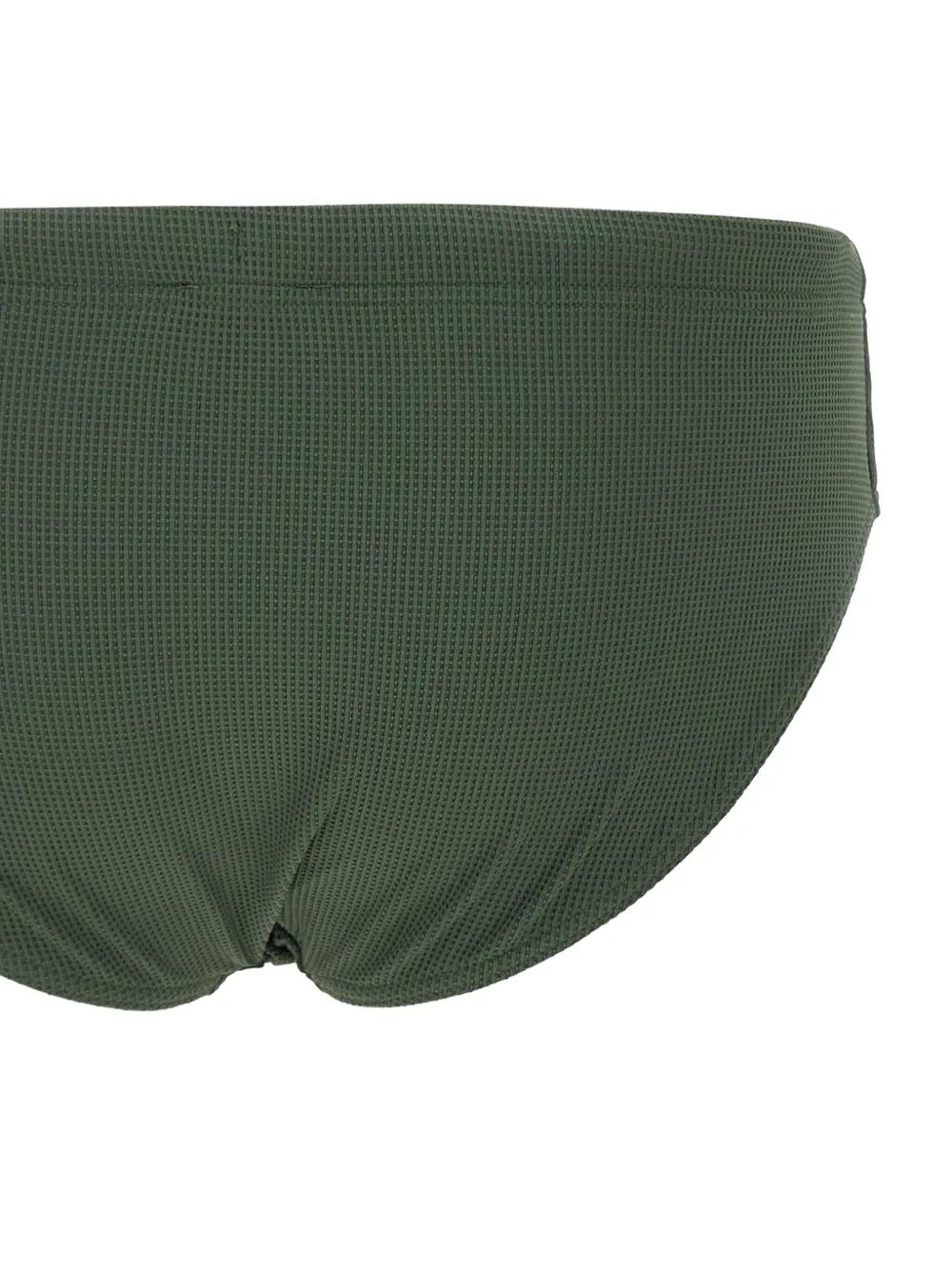Emporio Armani Fijngeribbelde zwembroek Groen