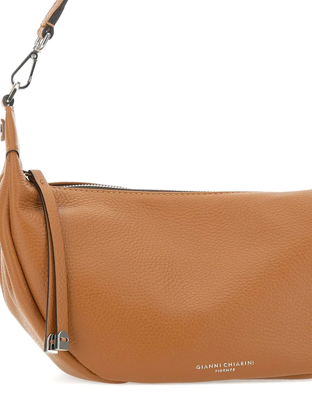 Gianni Chiarini Aisha Zip Shoulder Bag In Brown
