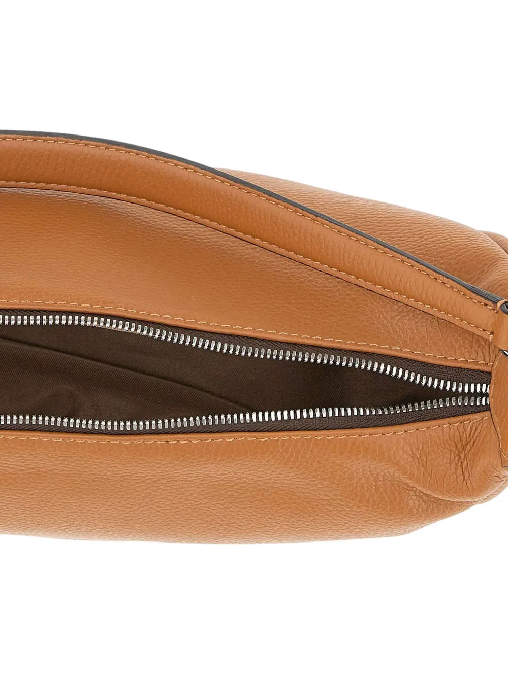Gianni Chiarini Aisha Zip Shoulder Bag In Brown