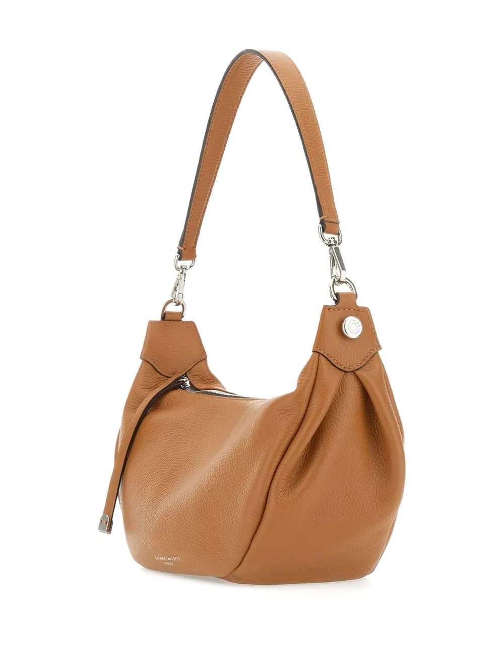 Gianni Chiarini Aisha Zip Shoulder Bag In Brown