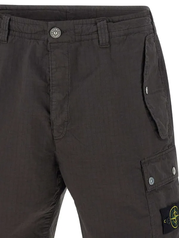 Stone Island Ripstop Cargo Shorts | Grey | FARFETCH