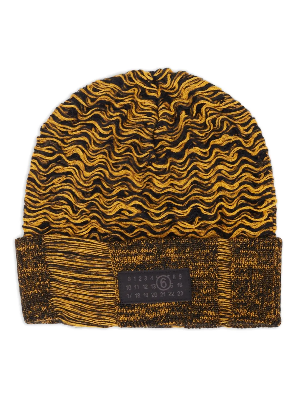 MM6 Maison Margiela Muts met jacquard-patroon Geel