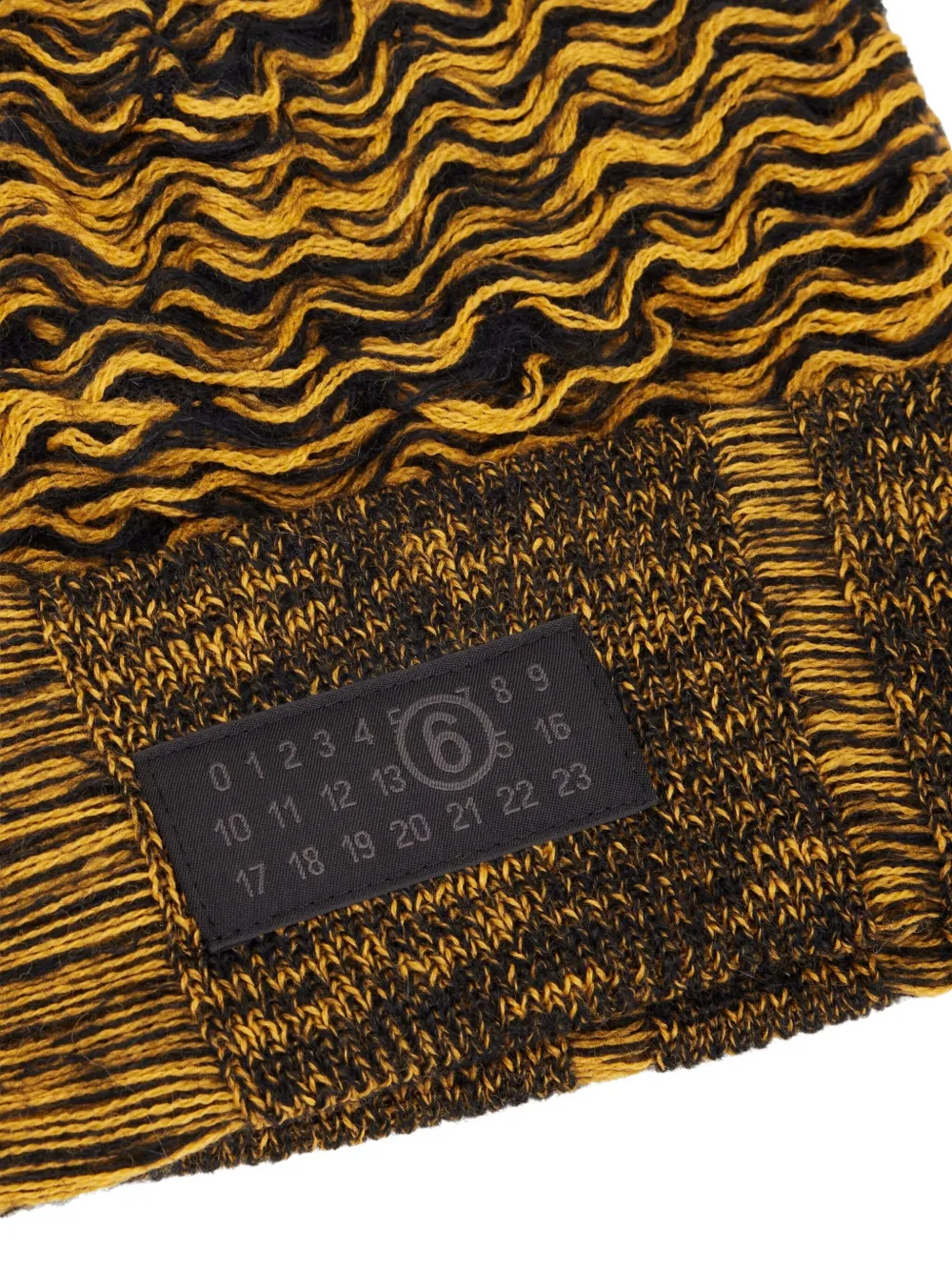 MM6 Maison Margiela Muts met jacquard-patroon Geel
