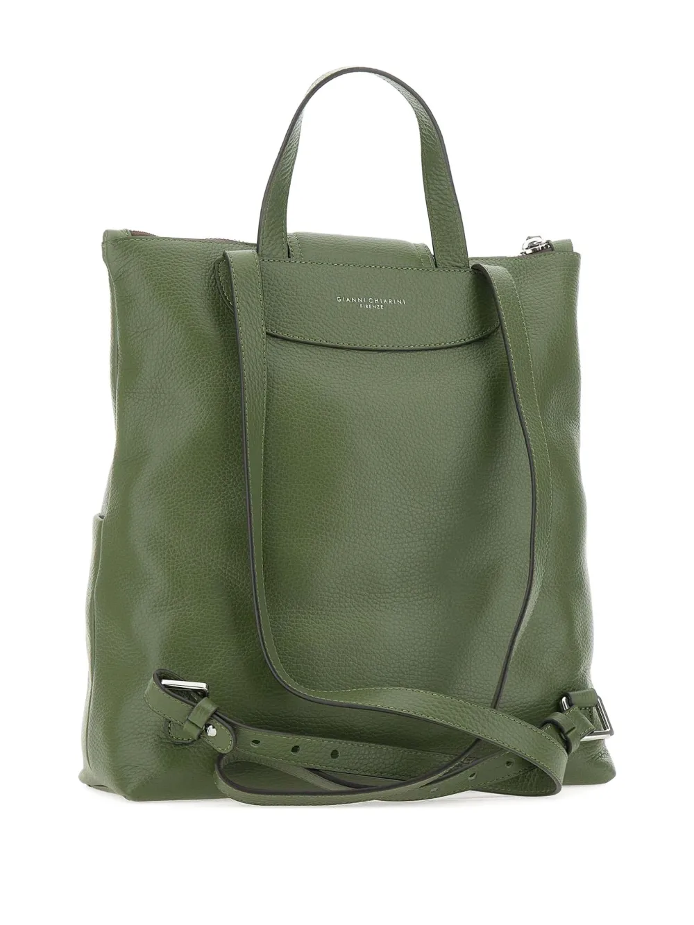 GIANNI CHIARINI Leren rugzak Groen