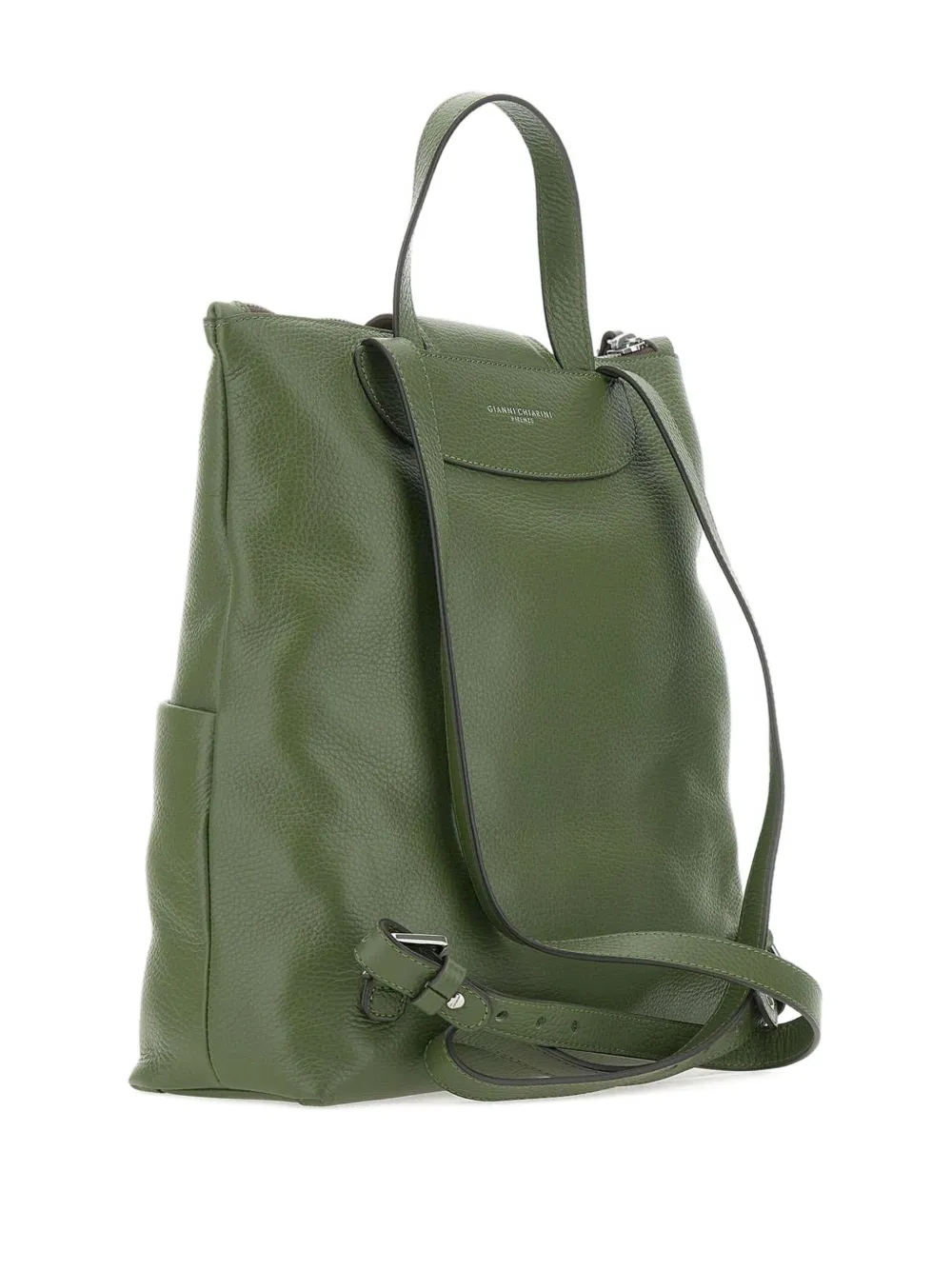 GIANNI CHIARINI Leren rugzak Groen