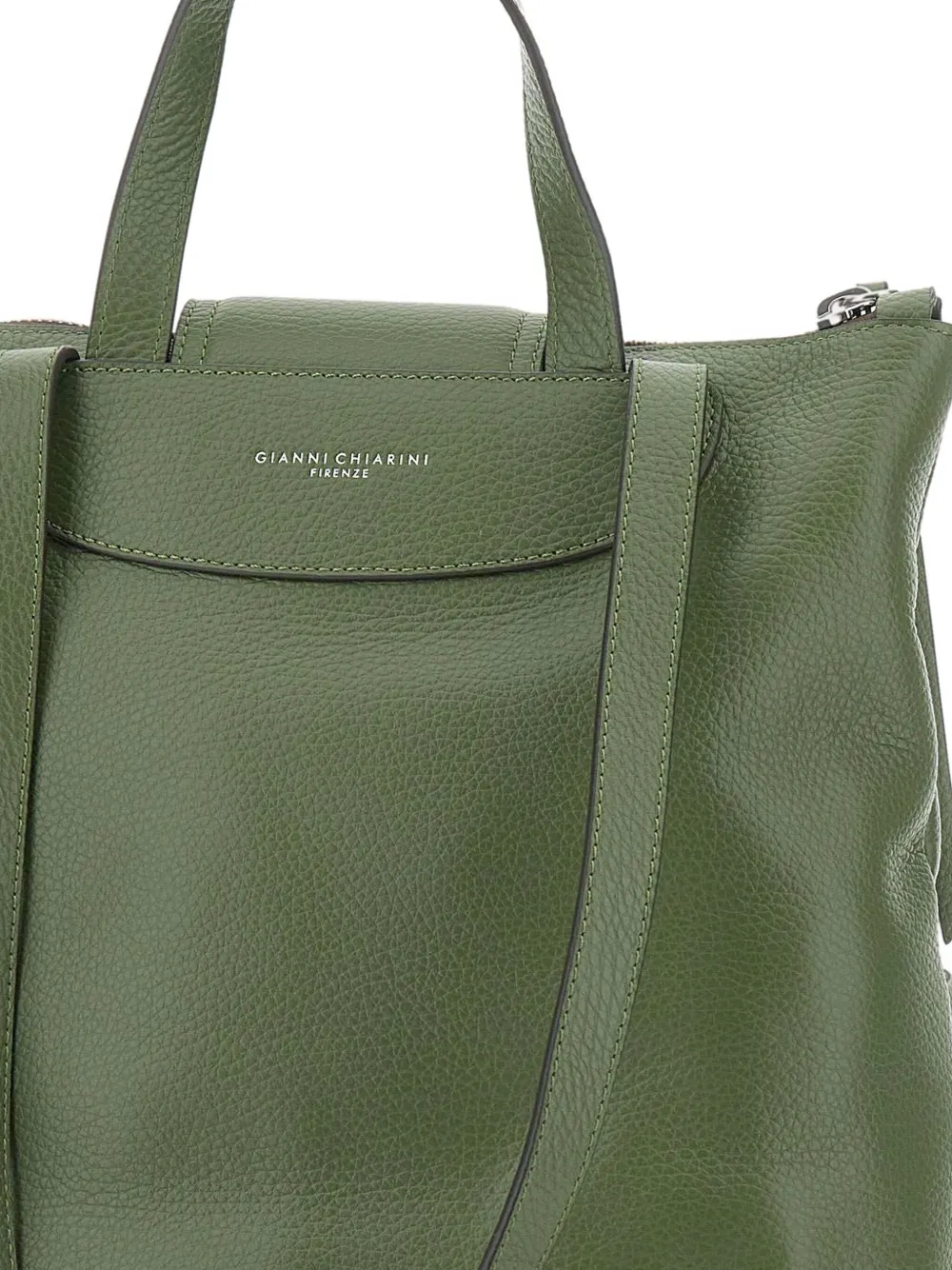 GIANNI CHIARINI Leren rugzak Groen