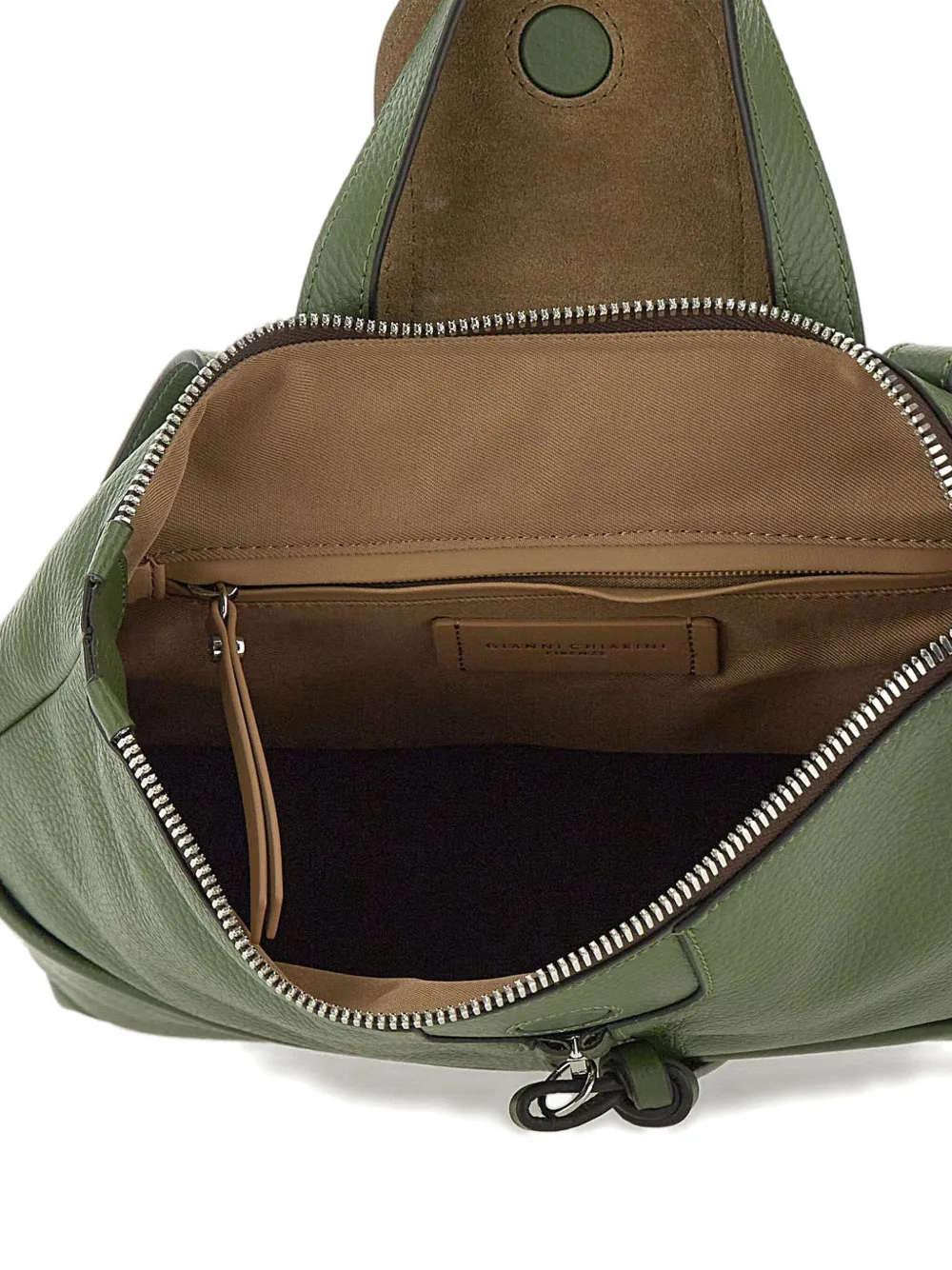 GIANNI CHIARINI Leren rugzak Groen