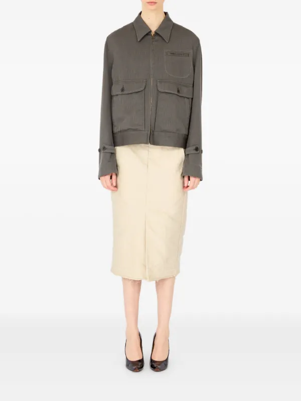 Maison Margiela ジップアップ ジャケット | グレー | FARFETCH JP