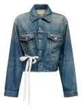 MM6 Maison Margiela belted denim jacket - Blue