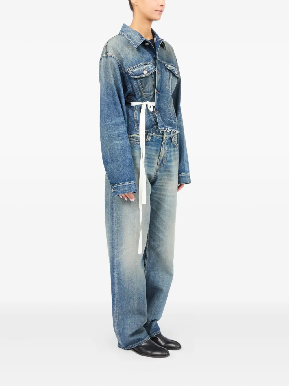 MM6 MAISON MARGIELA BELTED DENIM JACKET