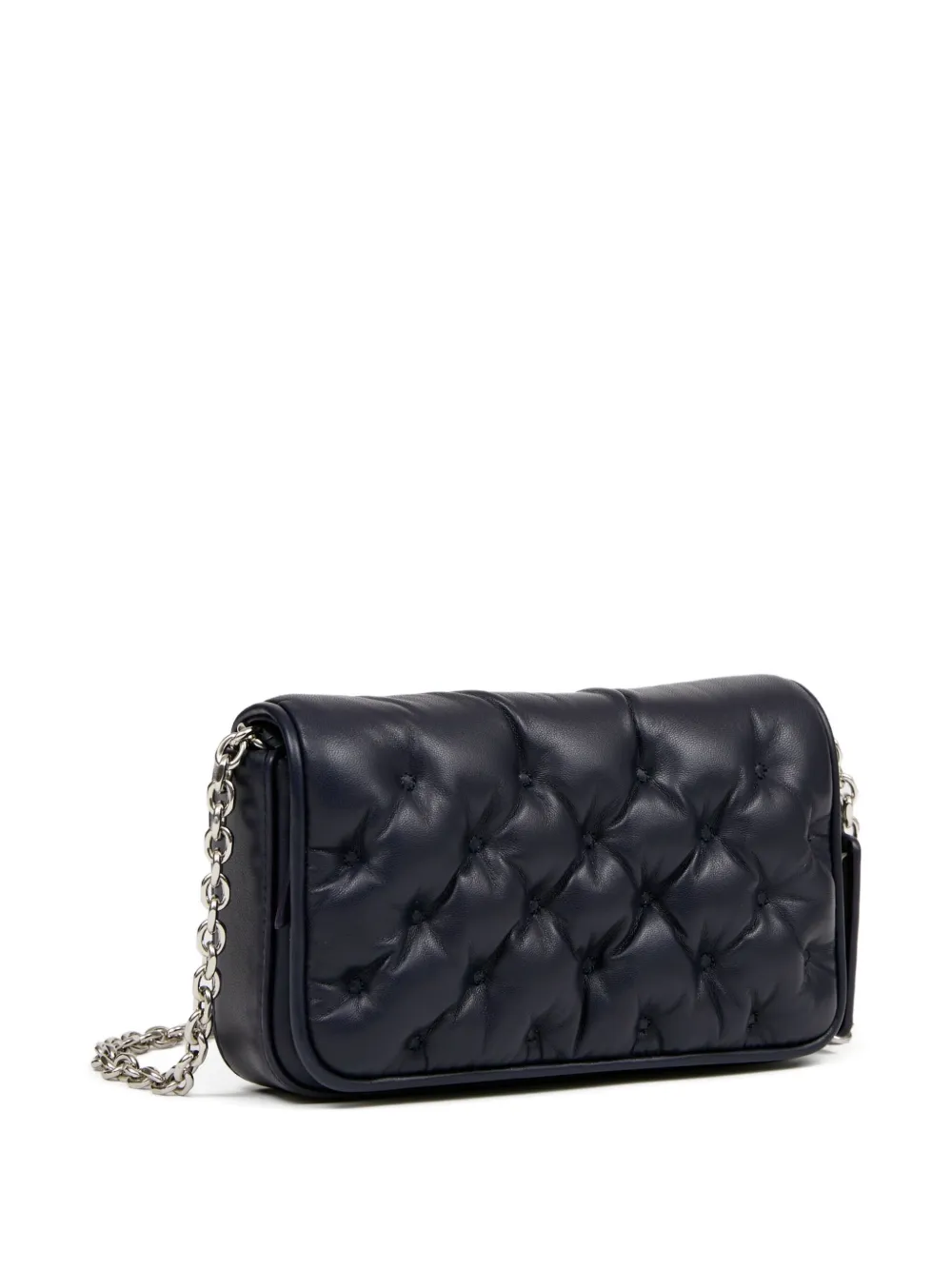 Maison Margiela Glam Slam quilted chain shoulder bag Zwart