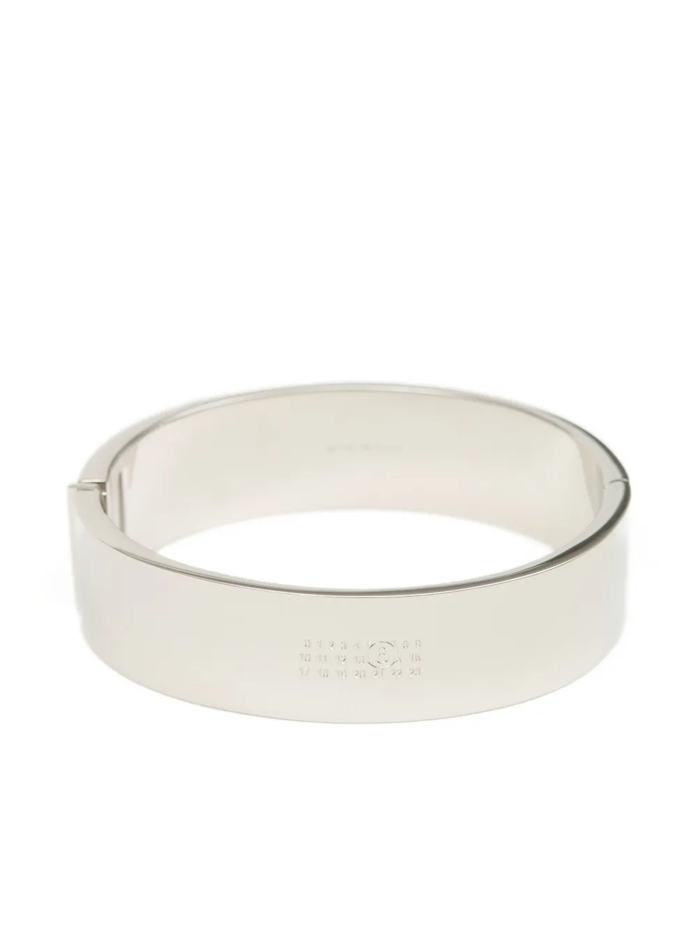 MM6 Maison Margiela Armspange mit Nummern-Gravur - Silber