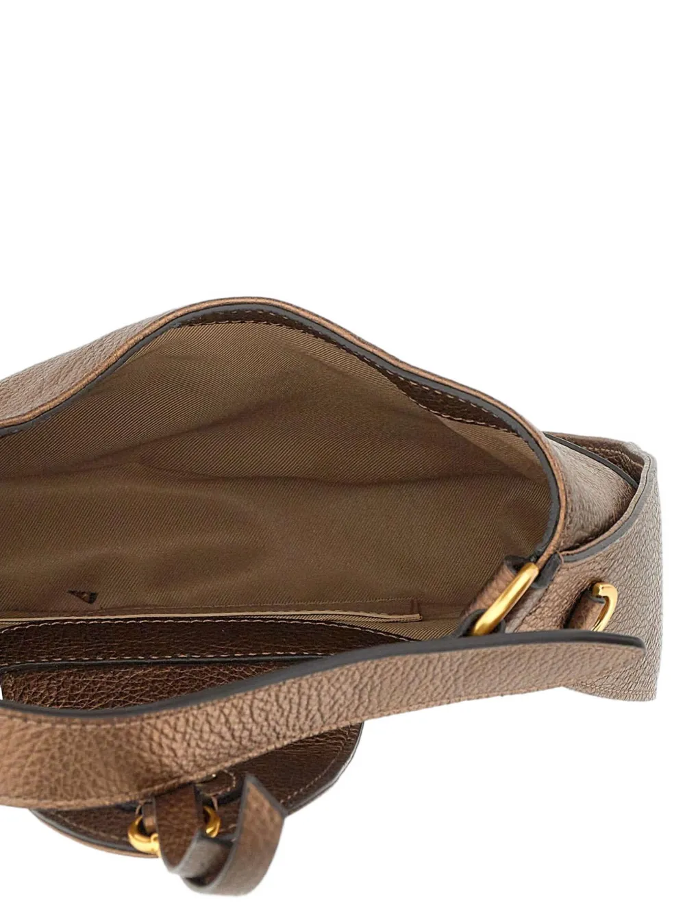 GIANNI CHIARINI metallic leather tote bag Bruin