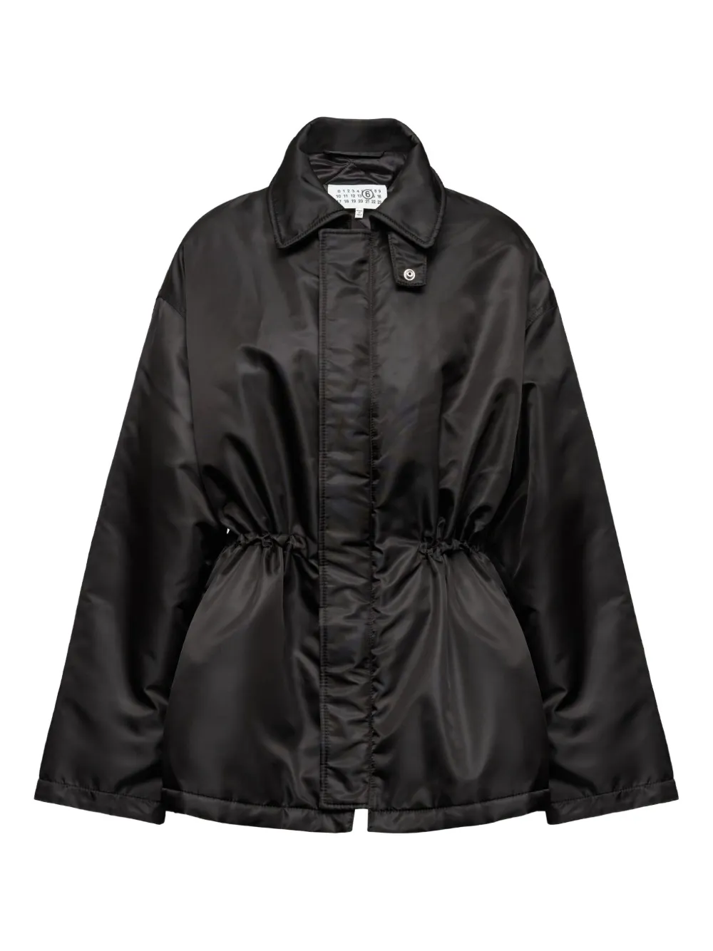 Mm6 Maison Margiela Drawstring Jacket In Black